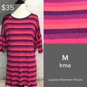 NWT Lularoe Irma Short Sleeve Top Blouse Shirt